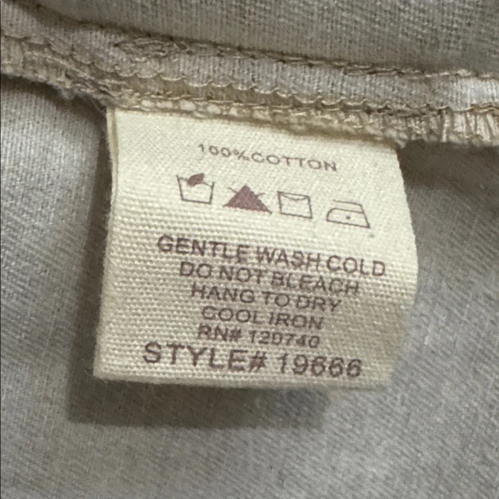 Mystree Olive Cream S-Stone Dye Utility Jacket 100%. Cotton Women's Sz Sm NWT